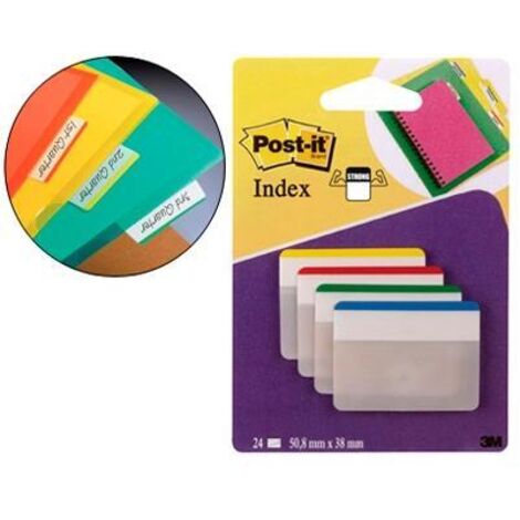 Banderitas separadoras rig post-it 24 disp col index 686f-1