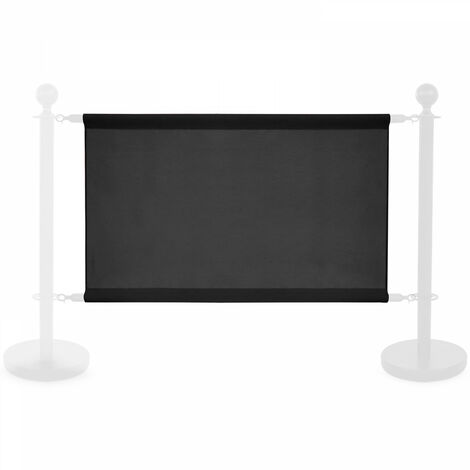 Banderole noire pour poteau séparateur