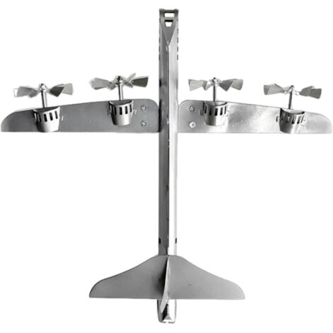 Banderuola a forma di aereo fatta a mano - Girandola in metallo per decorazioni da esterno  Banderuole decorative a forma di mulino a vento per giardini e appassionati di volo