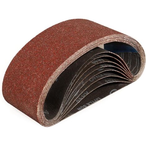 Bandes Abrasifs 100x610 mm-10 Pièces de 240 Grain Bande Ponceuse pour Ponçage et Polissage avec Ponceuse à Bande