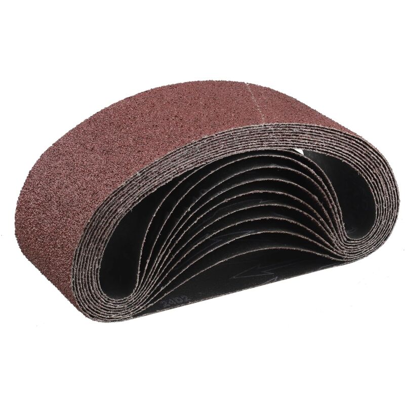 Aiperq - Bandes abrasives 100610 mm, lot de 10 bandes abrasives grain 40
