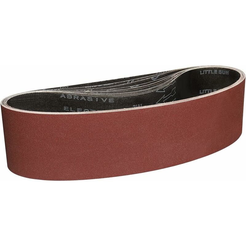 Bandes Abrasives 100x915 mm-10 Pièces de 120 Grain Bande Ponceuse pour Ponçage et Polissage avec Ponceuse à Bande Portable