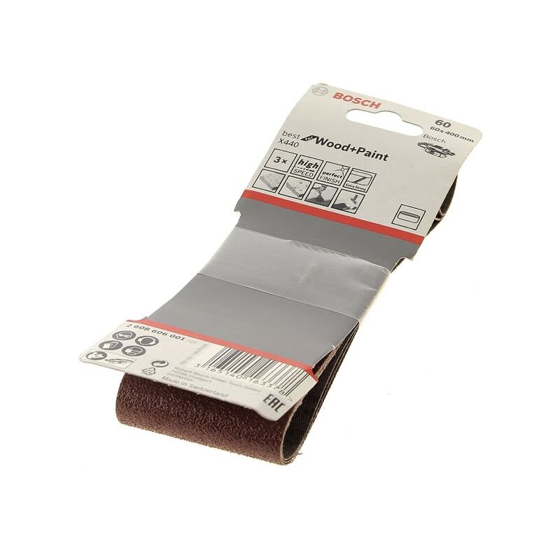 Bandes abrasives 60x400 g60 par 3 2608606001 ponceuse bosch - vue 2
