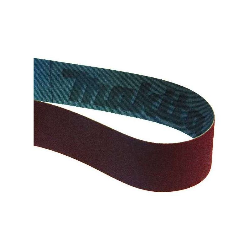 Makita – Lot de 5 bandes abrasives 30 x 533 mm – Grain 120 pour bois et métal – Performance optimale pour ponceuses à bande