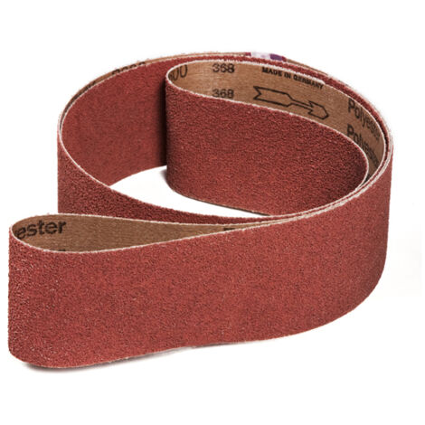 Bandes abrasives en oxyde d'aluminium pour acier non allié acier inoxydable métaux non ferreux 50x1000 mm Grain 60 (10 pièces) Metallkraft SB50X1000-K60