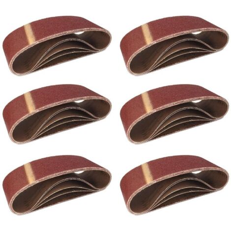 Bandes Abrasives en Tissu │ 10 pièces │ 75 x 457 mm │ grain 40 │ pour ponceuses à bande │ Papier Abrasif │ Feuilles Abrasives
