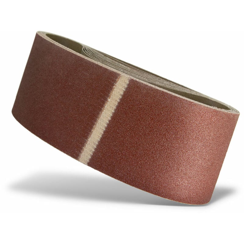 Red Bandes abrasives, 610 x 100 mm, p. Ponceuses à bande portatives, Corindon normal (Lot de 10) G36 - Menzer