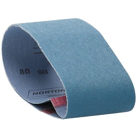 BANDES ABRASIVES NORTON 75X457MM GRAIN 80 63642570461