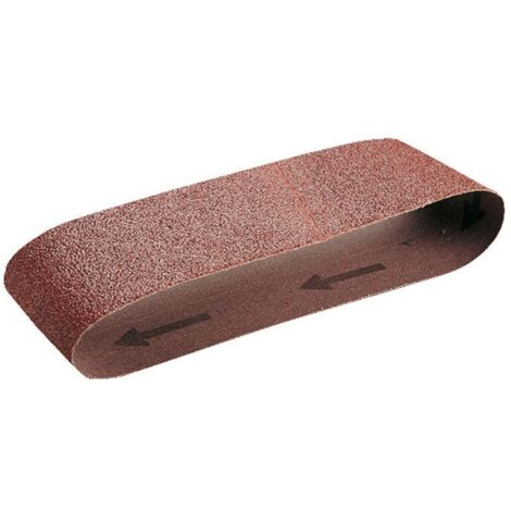 10 Bandes Abrasives Mélangées 65 X 410 Mm - Grain 60/80/100/120/240 Pour Ponceuse à Bande