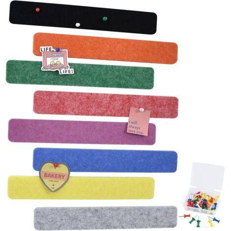 Bandes adhésives colorées pour tableau d'affichage en liège, petites bandes de feutrine autocollantes