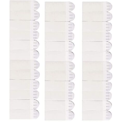 Bandes adhésives pour cadres photo, 24 paires (48 bandes), fixations pour cadres, bandes adhésives pour photos, affiches et cadres