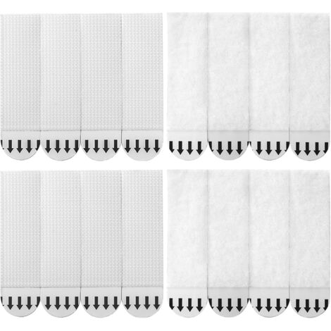 Bandes adhésives ultra-résistantes pour accrocher des photos, des affiches et des œuvres d'art, amovibles et sans clous, 12 paires, taille moyenne.-AquaForge