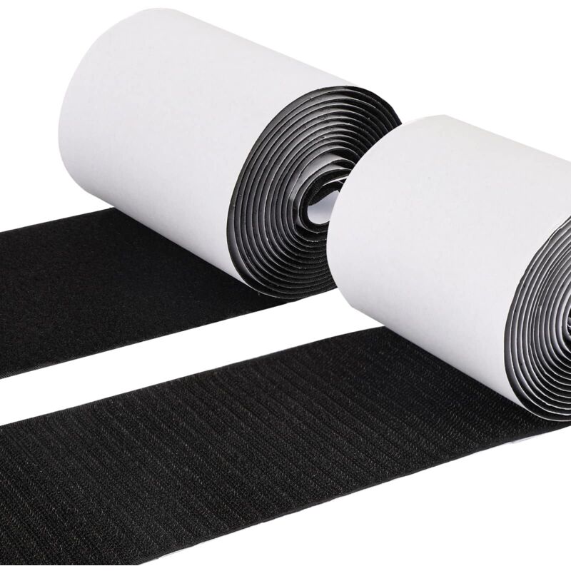 Bandes adhésives Velcro de 10 cm x 2,7 m pour coussins de canapé, bandes adhésives en nylon ultra-résistantes pour bureaux à domicile, autobus