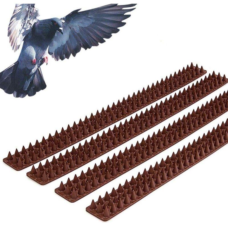 Bornes anti-pigeons en plastique 4PZ pour oiseaux pigeons volants 2mt