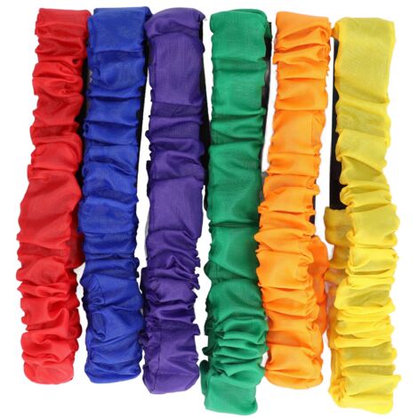 Bandes de course à 3 jambes pour enfants, élastiques colorés en nylon pour jeux d'équipe et entraînement d'extension.