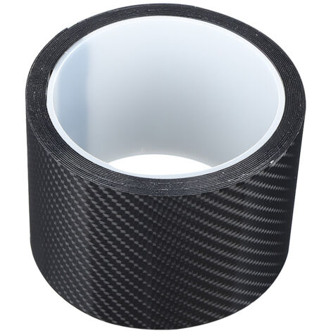 Bandes de fibre de carbone Anti-rayures Film protecteur en fibre de carbone Fibre de carbone sèche Détaillant Bande d'enveloppe de vinyle Autocollant de garde de bord de porte de voiture(7CM3M)