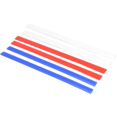 Bandes de Mesure d'épaisseur de Pâte en Silicone 38 Cm, 6 Rouleaux à Pâtisserie avec 3 Guides de Rouleau à Pâtisserie en Poterie d'épaisseur pour la Cuisson, la Pizza, la.