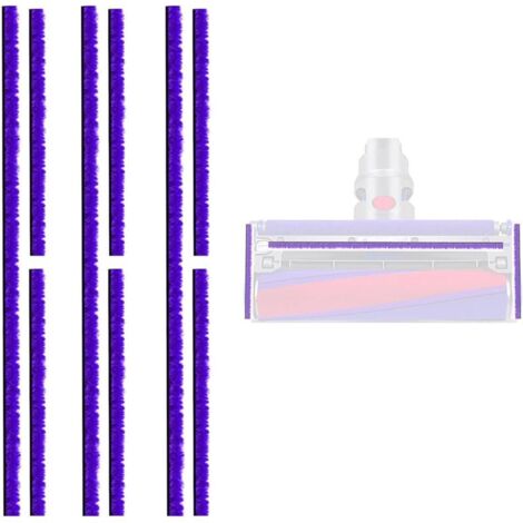 bandes de peluche douce - Accessoires pour aspirateurs Dyson V6, V7, V8, V10, V11, V12 - Brosse à rouleau souple - Pièces détachées