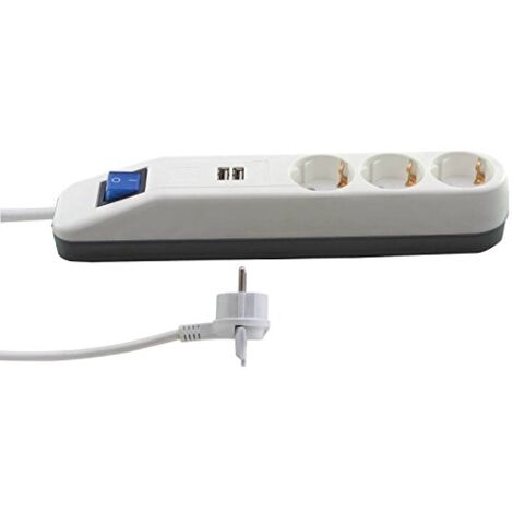BANDES DE PRISES REV ICE-LINE X FOIS, USB, AVEC INTERRUPTEUR 3 FOIS 0388-00038-3U