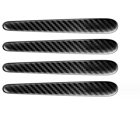 Bandes de protection de butoir de porte, protection de bord de porte en 4 pièces en fibre de carbone