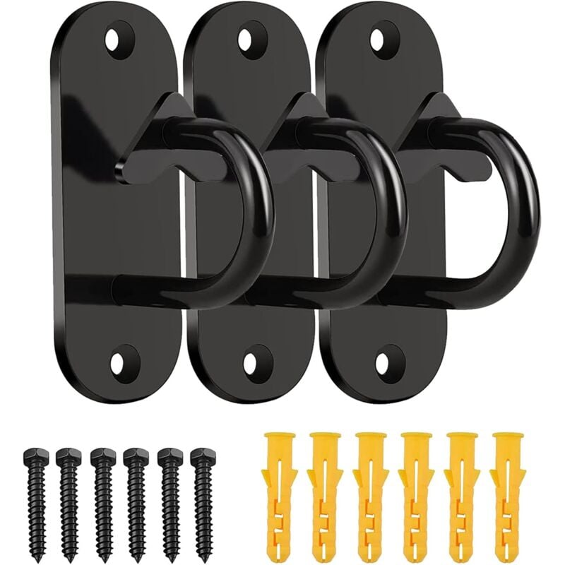 Laoa - Bandes de résistance ancrages muraux, cordes murales pour salle de sport et home fitness, crochets peu encombrants pour montage mural pour