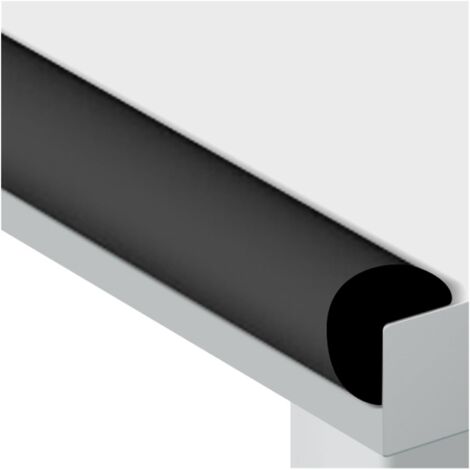 Bandes De Sécurité En Mousse, Forme En L Protection De Bord Bande De Protection D'angle, Auto-adhésif Enfants Bande Anti-collision Pour Le Tableau Chaise Banc TV Meubles Lit ( Color : Black , Size : 5