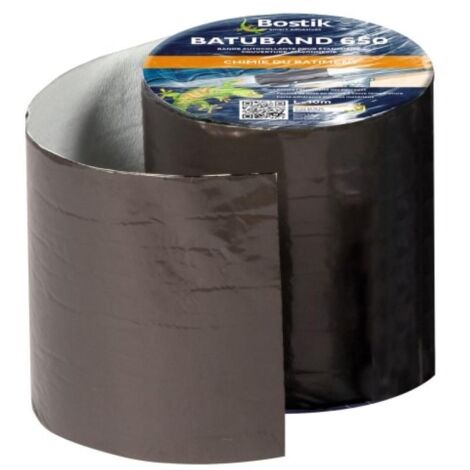 Bandes d'étanchéité autocollantes Batuband 650 Coloris orange. rouleau de 10 mètres largeur 22.5 cm - BOSTIK SA