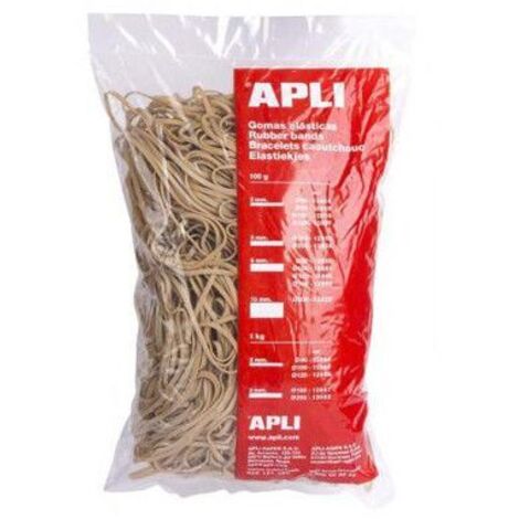 Bandes élastiques apli 12859/ 200 x 3/ 100 grammes
