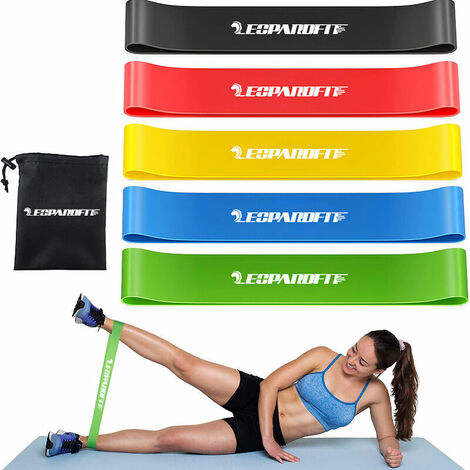 Kit Élastique Musculation Fitness + Guide Exercices, 6X Bandes De