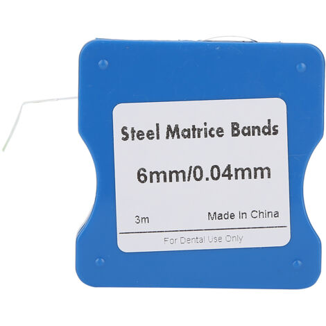 Bandes en acier inoxydable 5mm/6mm/7mm pour dentisterie - Rouleaux et lames