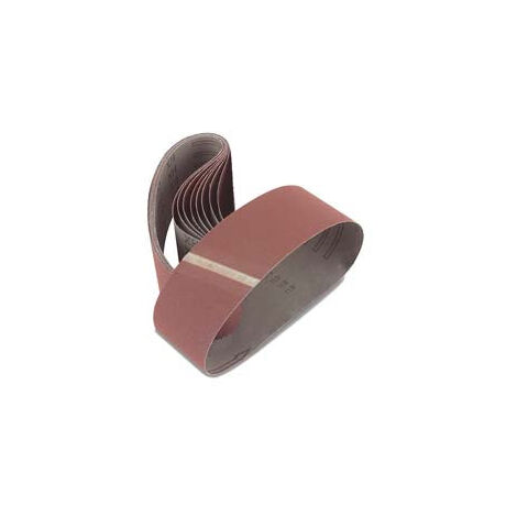 Bandes en papier abrasif pour ponceuses à bande - mm.105x620 grain 40 blister de 3 pièces