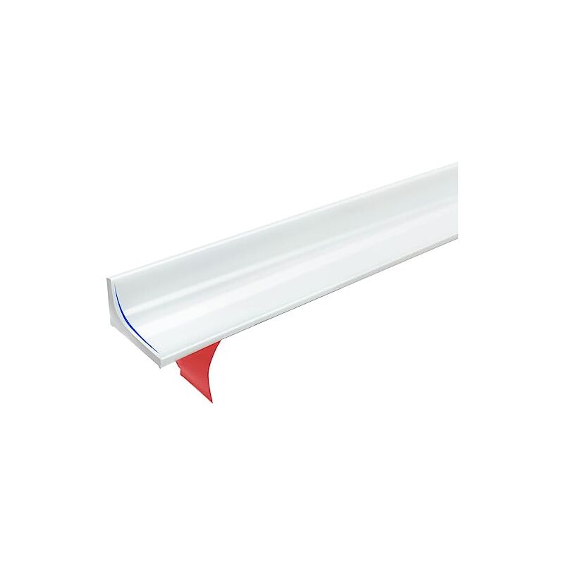 Bandes étanches Autocollantes en Silicone, Barriere De Douche Silicone,Seuil Douche Barrage d'eau Autocollante, pour Les comptoirs de Cuisine et Les