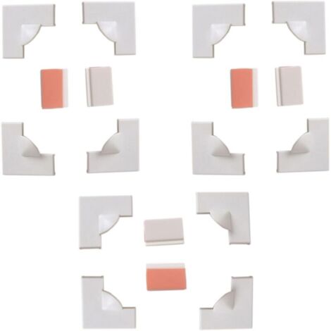 Bandes magnétiques pour fenêtre - Fixations autocollantes - 12 poignées d'angle, 6 clips coupe-vent pour des réparations sans couture, écran de fenêtre à faire soi-même