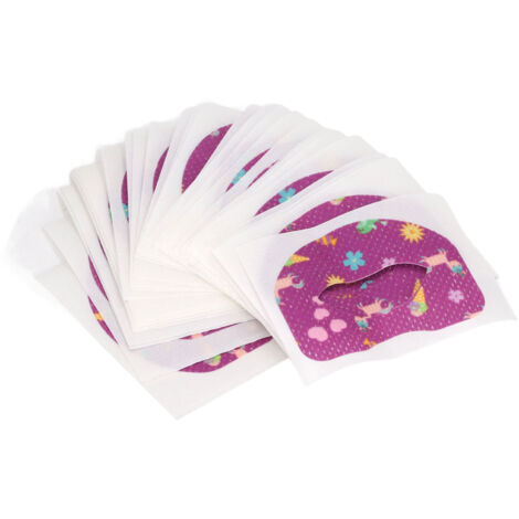 Bandes nasales respiratoires enfants - 100 pièces violet - Améliore le sommeil et la respiration nocturne