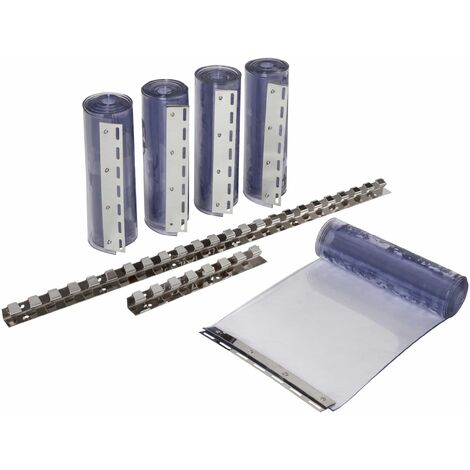 Bandes PVC de rechange pour rideaux - 30cm - longueur 225 cm