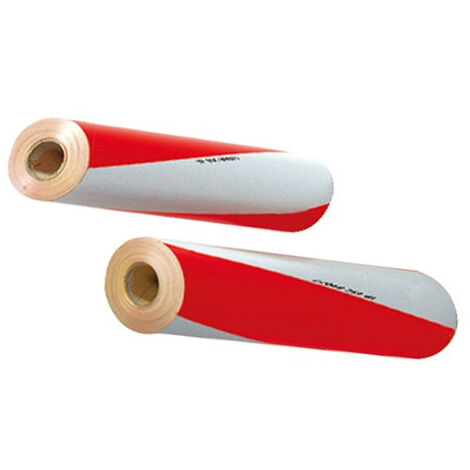 Lot de 4 bandes réfléchissantes classe A 0,56m – Rouge/Blanc – Visibilité jusqu'à 80m – Pour véhicules chantier et agricoles – Sarr