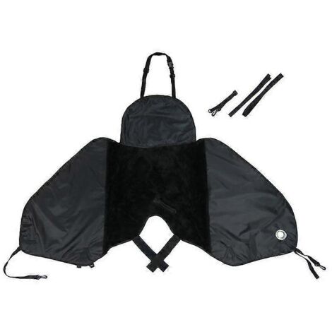 Bandes réfléchissantes, pare-brise, couverture de jambes, tablier, protection hivernale imperméable et coupe-vent pour motos et scooters.