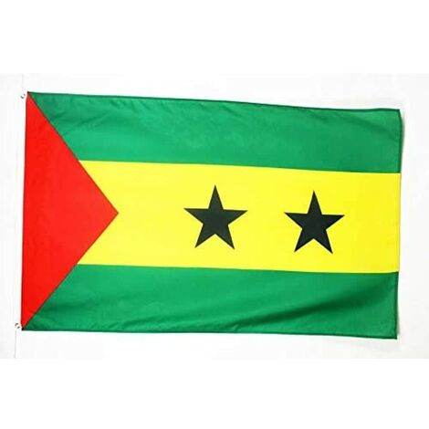 BANDIERA SÃO TOMÉ E PRÍNCIPE 150x90cm - BANDIERA AFRICANA 90 x 150 cm - AZ FLAG