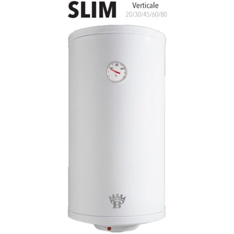 bandini (braun) calentador de agua eléctrico vertical slim - con brida 20 litros - 2 años de garantía