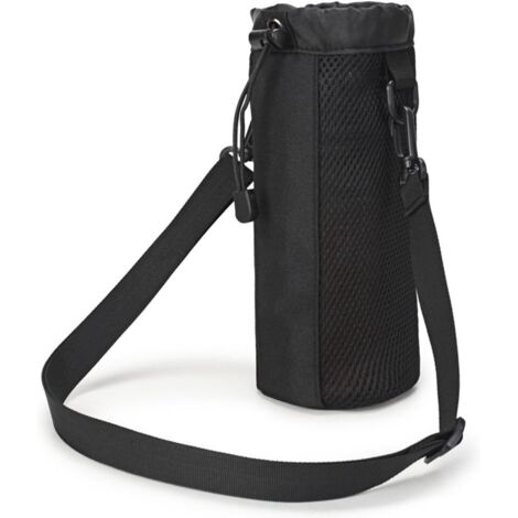 Bandoulière réglable pour bouteille d'eau pour sports de plein air (noir)