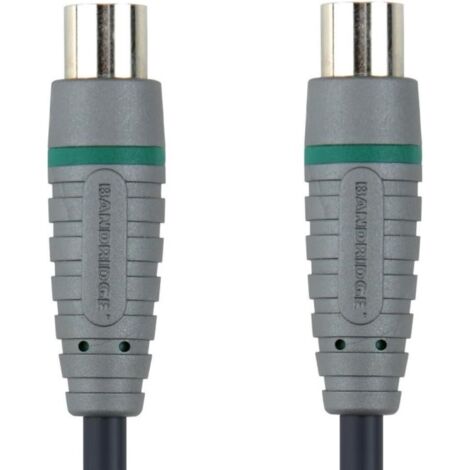 Bandridge Antennenkabel 1m Coax Cable 24K Gold 75 Ohm