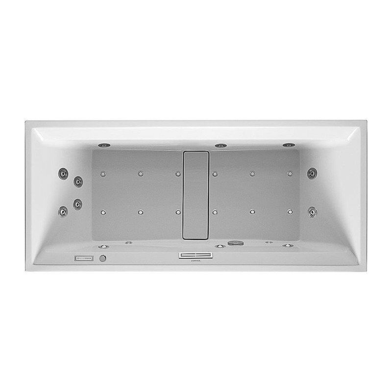 

Bañera Bañera de hidromasaje rectangular 2a PLANTA 240 l 180x80 blanco, 2 limas Combi-Syst E