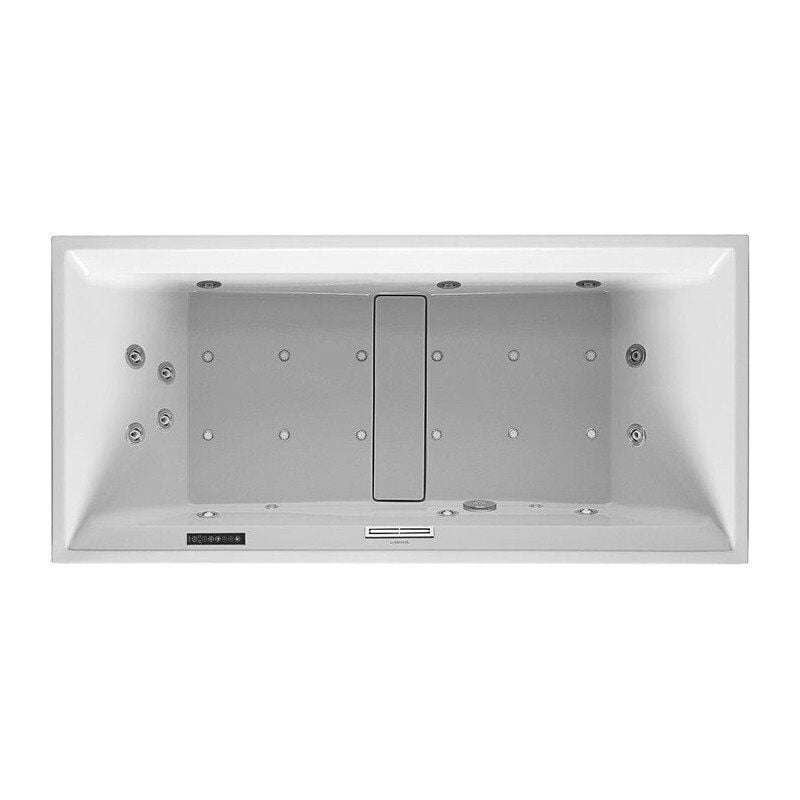 

Bañera Bañera de hidromasaje rectangular 2a PLANTA 280 l 190x90 blanco, 2 limas Combi-Syst L