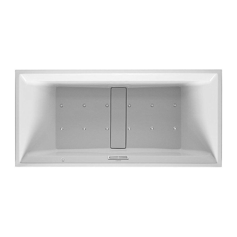 

Bañera Bañera de hidromasaje rectangular 2a PLANTA 280 l 190x90 blanco, 2 limas Jet-Syst