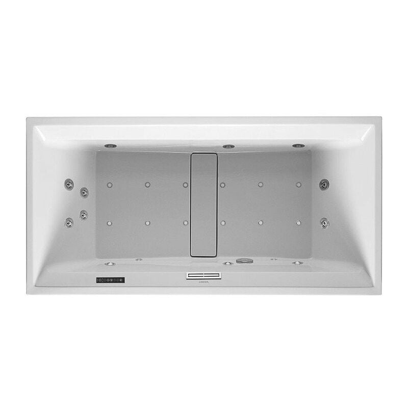 

Duravit - Bañera Bañera de hidromasaje rectangular 2a PLANTA 320 l 200x100 blanco, 2 limas Combi-Syst L