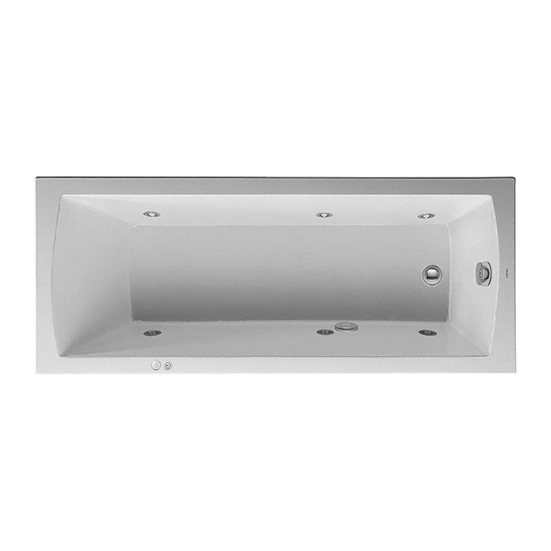 

Duravit - Bañera Bañera de hidromasaje rectangular DARO 150 l 170x70 blanco 1 RS Jet-Syst