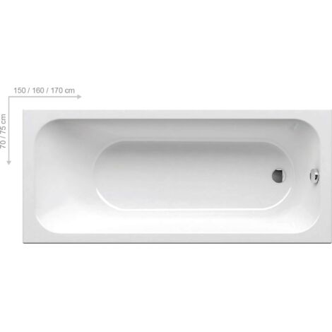Bañera CHROME 170x75 blanca