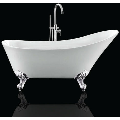 Bañera con patas BALMAIN 161 cm PATAS DE ÁGUILA CROMADAS