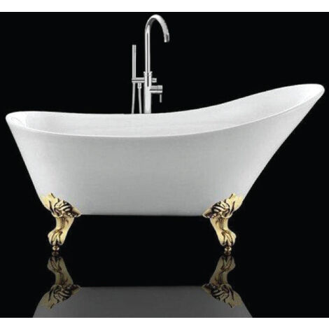 Bañera con patas BALMAIN 161 cm PATAS DE ÁGUILA DORADAS
