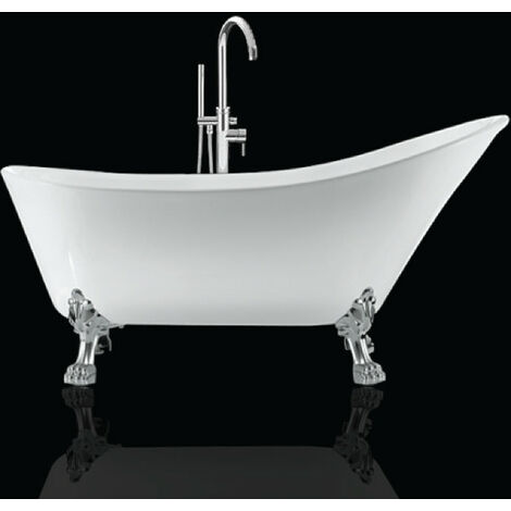 Bañera con patas BALMAIN 161 cm PATAS DE LEÓN CROMADAS